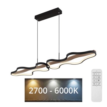 Globo - Світлодіодна підвісна люстра з регулюванням яскравості LED/36W/230V 2700-6000K + пульт дистанційного керування