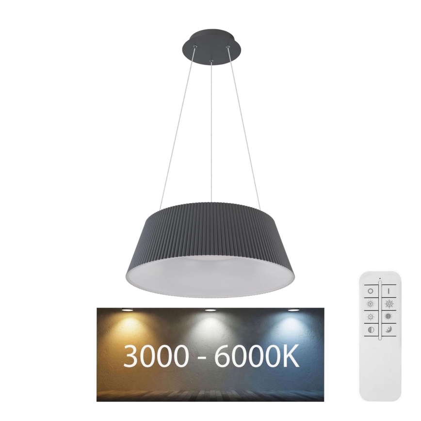 Globo - Світлодіодна підвісна люстра з регулюванням яскравості LED/45W/230V 3000-6000K + пульт дистанційного керування