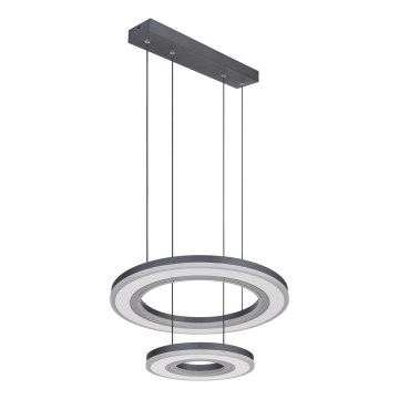 Globo - Світлодіодна підвісна люстра з регулюванням яскравості LED/50W/230V 2700-6000K діаметр 50 см чорний + пульт дистанційного керування