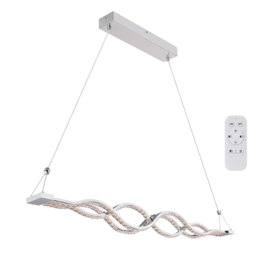 Globo - Світлодіодна підвісна люстра з регульованою яскравістю 1xLED/30W/230V + дистанційне керування