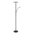 Globo - світлодіодна регульована підлогова лампа LED/28W/230V + LED/5W 3000K чорна