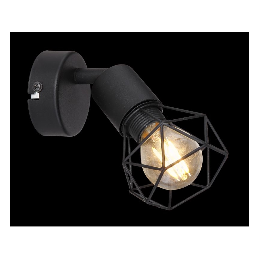 Globo - Світлодіодний настінний точковий світильник 1xE14/6W/230V чорний