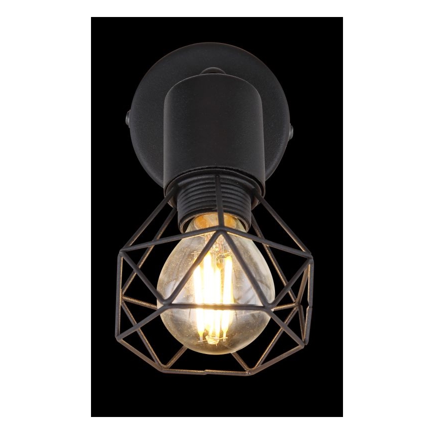 Globo - Світлодіодний настінний точковий світильник 1xE14/6W/230V чорний