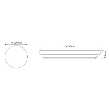 Globo - Світлодіодний стельовий світильник 1xLED/20W/230V