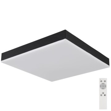 Globo - Світлодіодний стельовий світильник з регулюванням яскравості LED/24W/230V 2700-6500K чорний + пульт дистанційного керування
