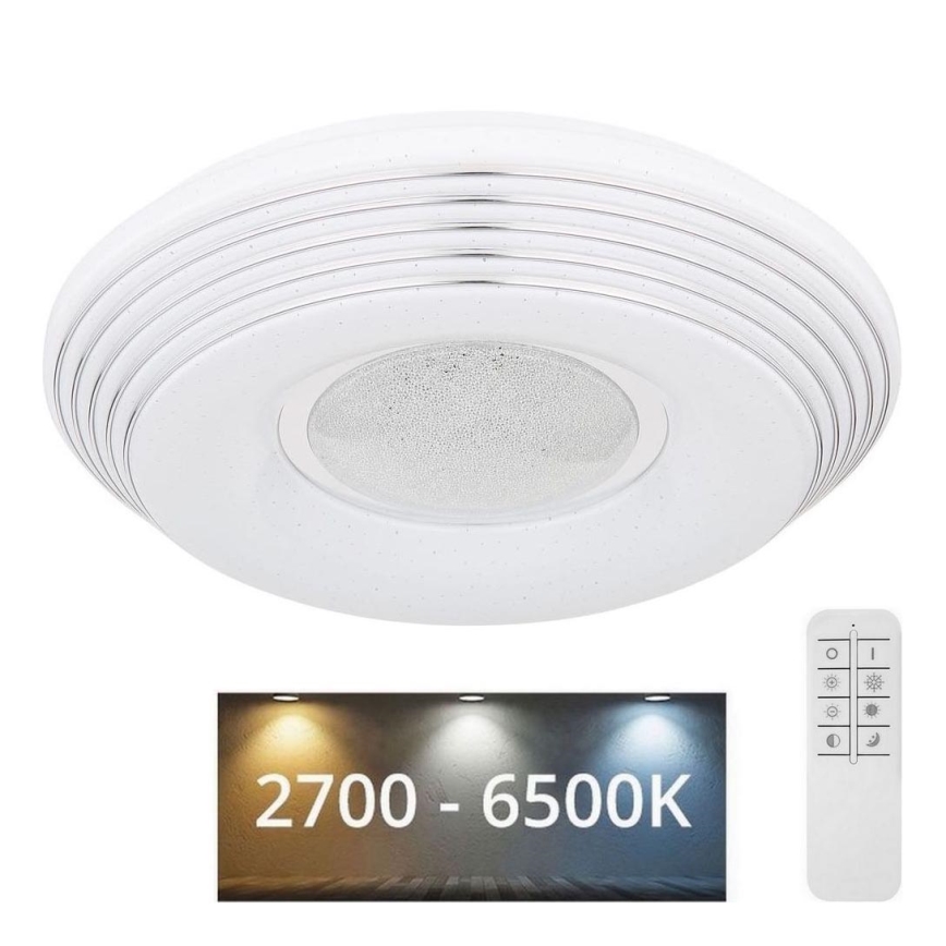 Globo - Світлодіодний стельовий світильник з регулюванням яскравості LED/24W/230V 2700-6500K + пульт дистанційного керування