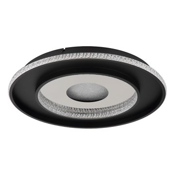 Globo - Світлодіодний стельовий світильник з регулюванням яскравості LED/30W/230V 2700-6500K діаметр 52,5 см чорний + пульт дистанційного керування