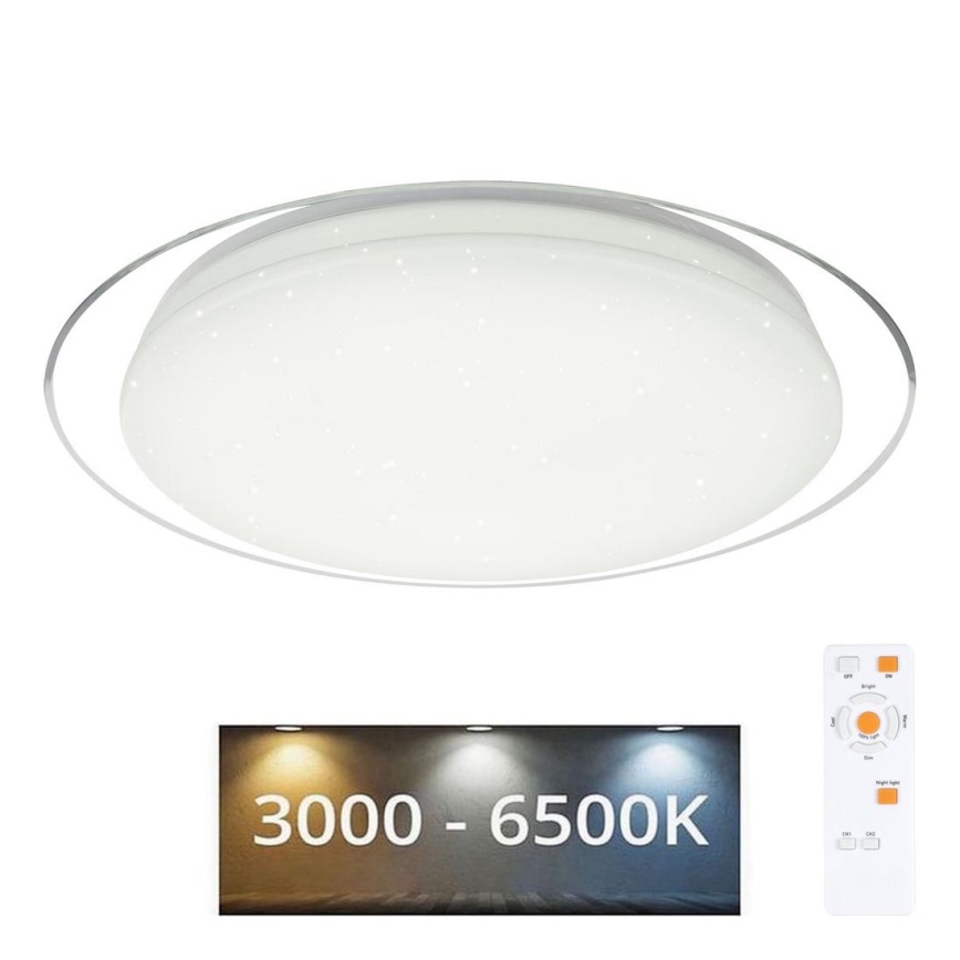 Globo - Світлодіодний стельовий світильник з регулюванням яскравості LED/30W/230V 3000-6500K + пульт дистанційного керування