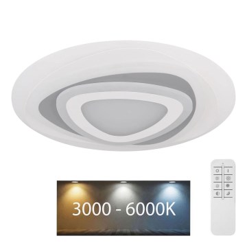 Globo - Світлодіодний стельовий світильник з регулюванням яскравості LED/46W/230V 3000-6000K + пульт дистанційного керування