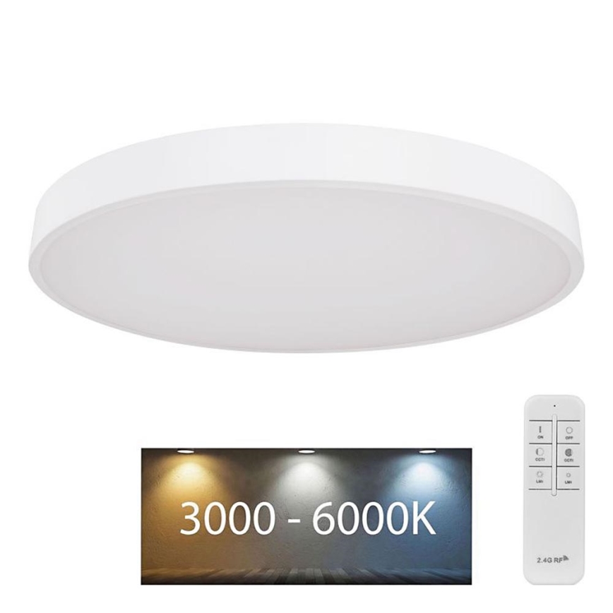 Globo - Світлодіодний стельовий світильник з регулюванням яскравості LED/48W/230V 3000-6000K + пульт дистанційного керування