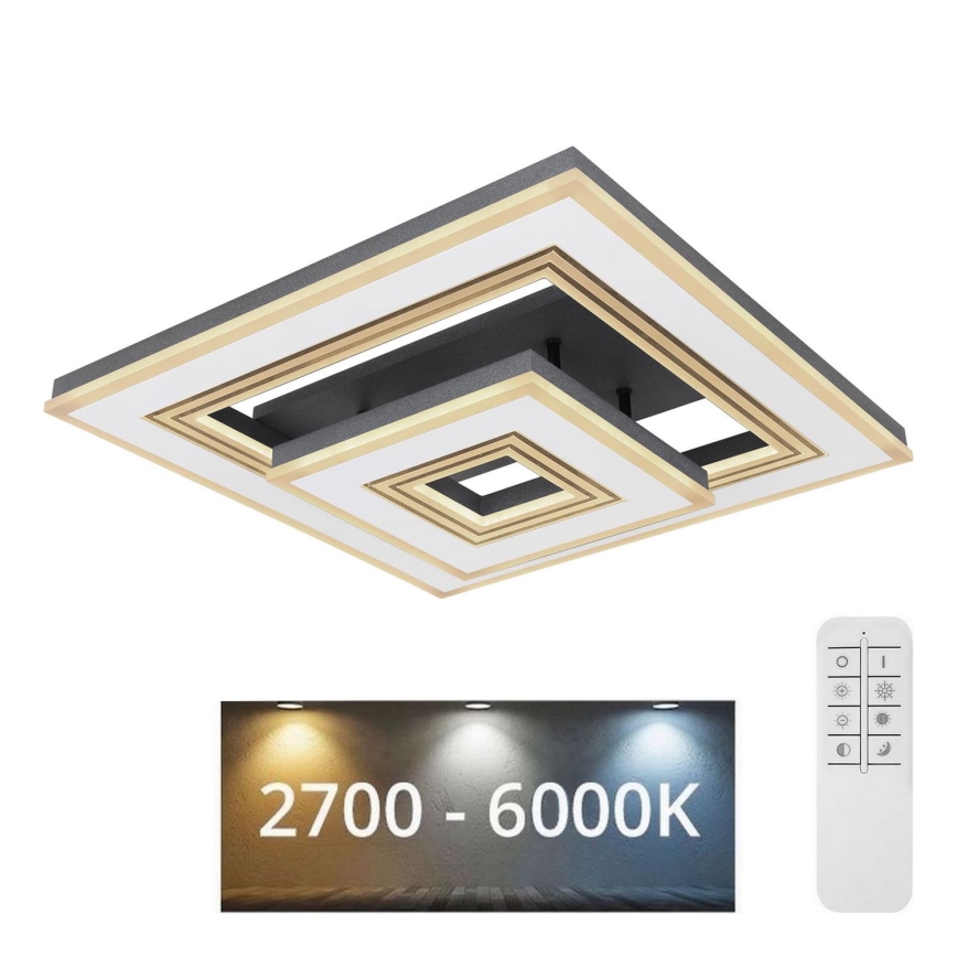 Globo - Світлодіодний стельовий світильник з регулюванням яскравості LED/50W/230V 2700-6000K + пульт дистанційного керування