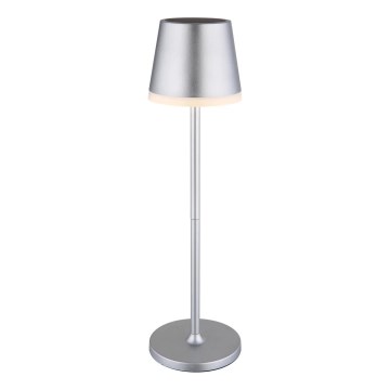 Globo - Світлодіодний світильник на сонячній батареї LED/0,6W/3V 3000K IP44 1200 mAh матовий хром