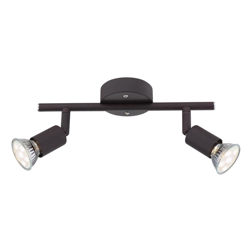 Globo - Світлодіодний точковий світильник 2xGU10/3W/230V чорний
