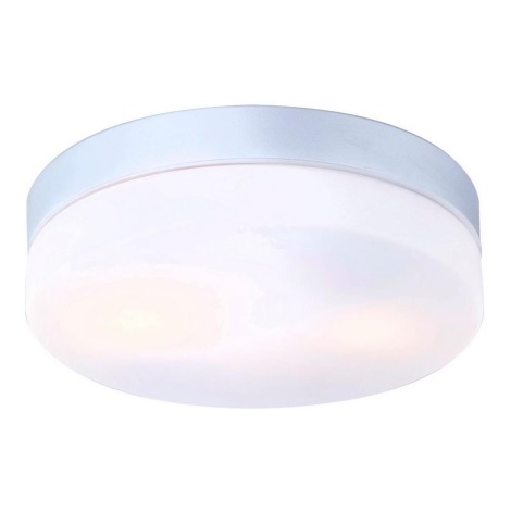 Globo - Світильник для ванної кімнати 2xE27/40W/230V діаметр 24 см IP44
