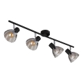 Globo - Точечный светильник 4xE14/40W/230V черный