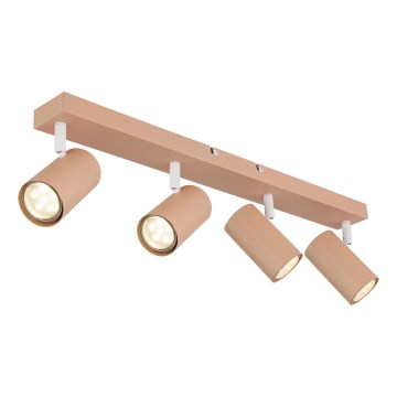 Globo - Точечный светильник 4xGU10/35W/230V оранжевый