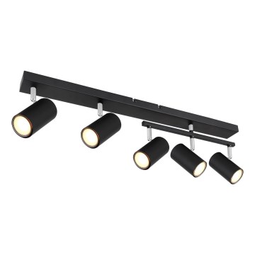 Globo - Точечный светильник 5xGU10/35W/230V черный