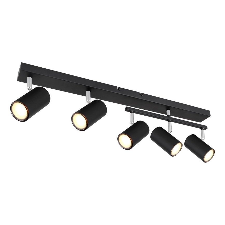 Globo - Точечный светильник 5xGU10/35W/230V черный