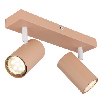 Globo - Точечный светильник 2xGU10/25W/230V оранжевый