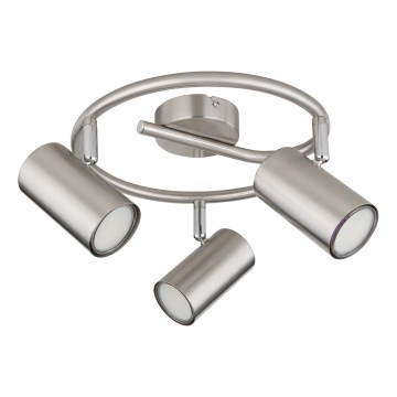 Globo - Точечный светильник 3xGU10/25W/230V матовый хром