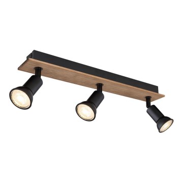 Globo - Точечный светильник 3xGU10/35W/230V дерево/металл