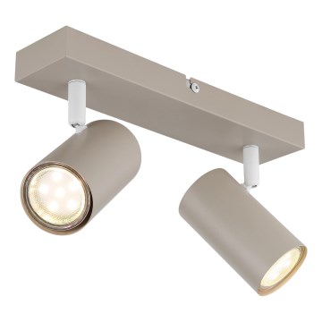 Globo - Точковий світильник 2xGU10/35W/230V бежевий