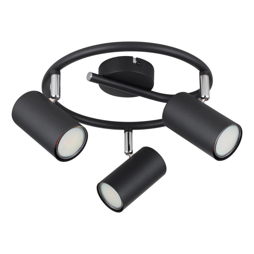 Globo - Точковий світильник 3xGU10/25W/230V чорний