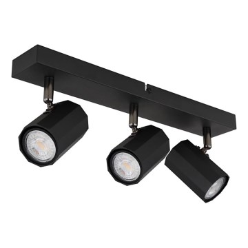 Globo - Точковий світильник 3xGU10/25W/230V чорний