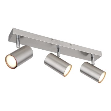 Globo - Точковий світильник 3xGU10/25W/230V матовий хром