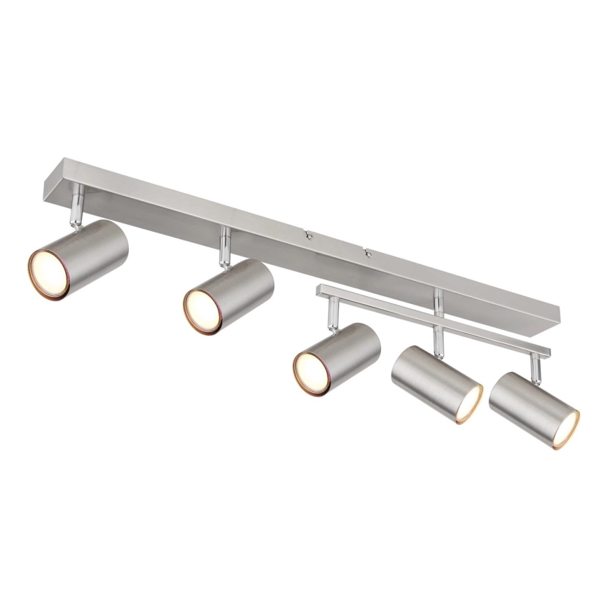 Globo - Точковий світильник 5xGU10/35W/230V матовий хром