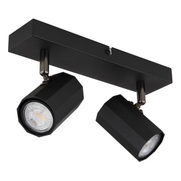 Globo - Точковий світильник 2xGU10/25W/230V чорний