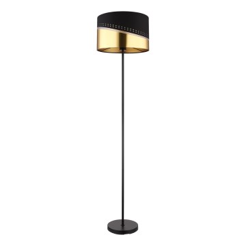 Globo - Торшер 1xE27/60W/230V диаметр 35 см черный/золотистый