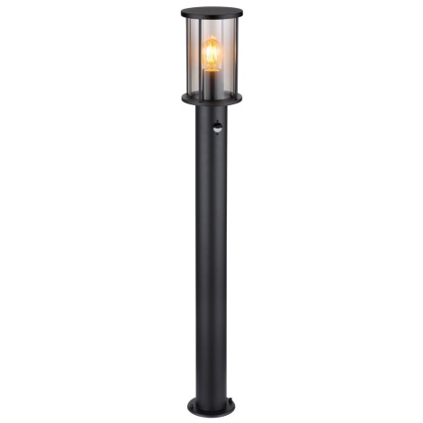Globo - Уличная лампа с датчиком 1xE27/60W/230V 100 см IP54