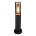 Globo - Вулична лампа 1xE27/23W/230V IP44 45 см чорний/мідь