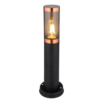 Globo - Вулична лампа 1xE27/23W/230V IP44 45 см чорний/мідь