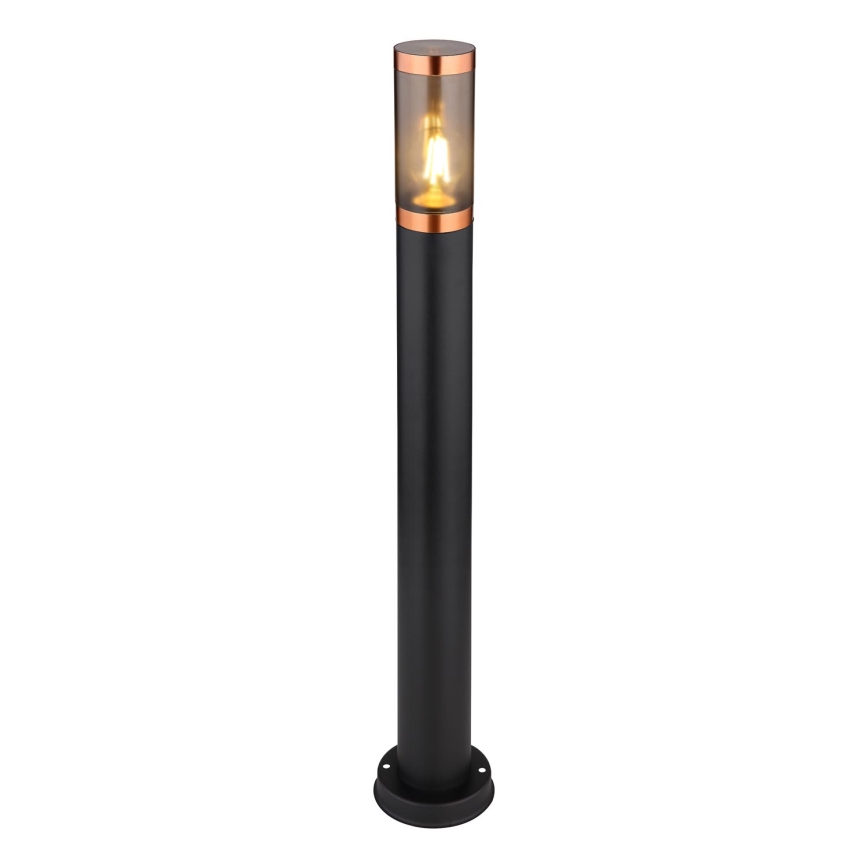 Globo - Вулична лампа 1xE27/23W/230V IP44 80 см чорний/мідь