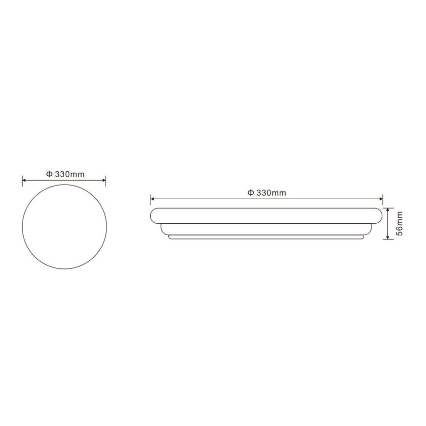 Globo - Вуличний світлодіодний стельовий світильник 1xLED/24W/230V IP54