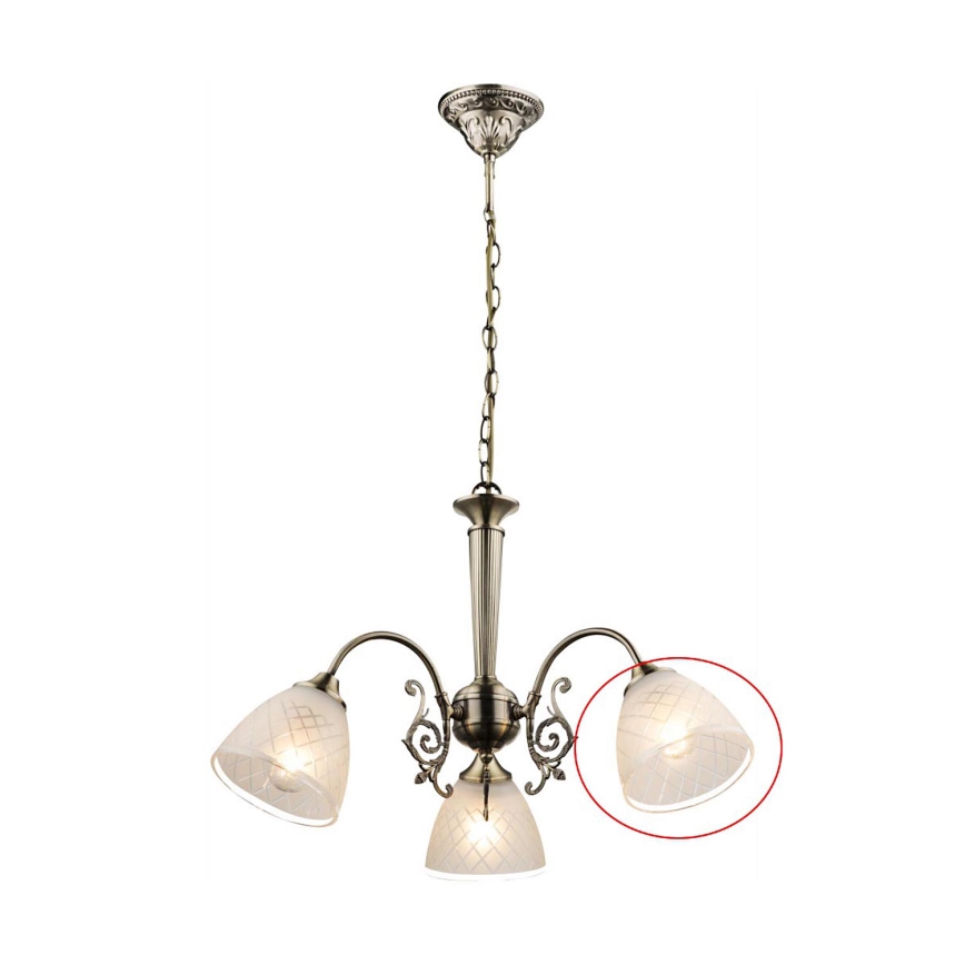 Globo - Запасной стеклянный плафон для люстры TIALDA E14, диаметр 13,5 см