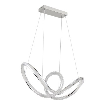 Globo - затемнювана світлодіодна люстра на тросі LED/45W/230V 2700-6000K блискучий хром + пульт дистанційного керування