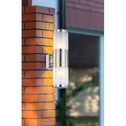Globo - Зовнішній настінний світильник 2xE27/60W/230V IP44