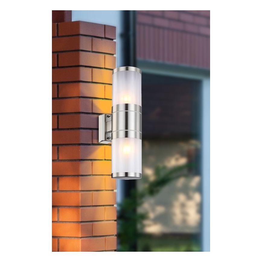 Globo - Зовнішній настінний світильник 2xE27/60W/230V IP44