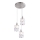 Globo - Кришталева підвісна люстра 3xE14/40W/230V