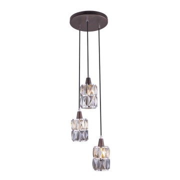 Globo - Кришталева підвісна люстра 3xE14/40W/230V