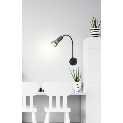 Гнучка лампа ARENA 1xE14/40W/230V чорна