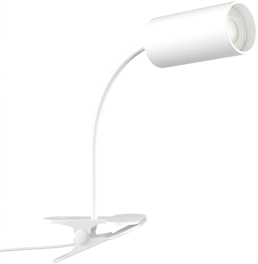 Гнучка лампа з кліпсою PUNTO 1xGU10/9W/230V біла