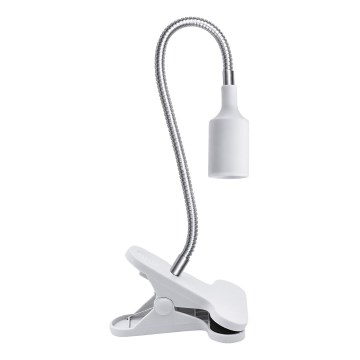 Гнучка настільна лампа з кліпсою для вирощування рослин PLANTY 1xE27/30W/230V біла