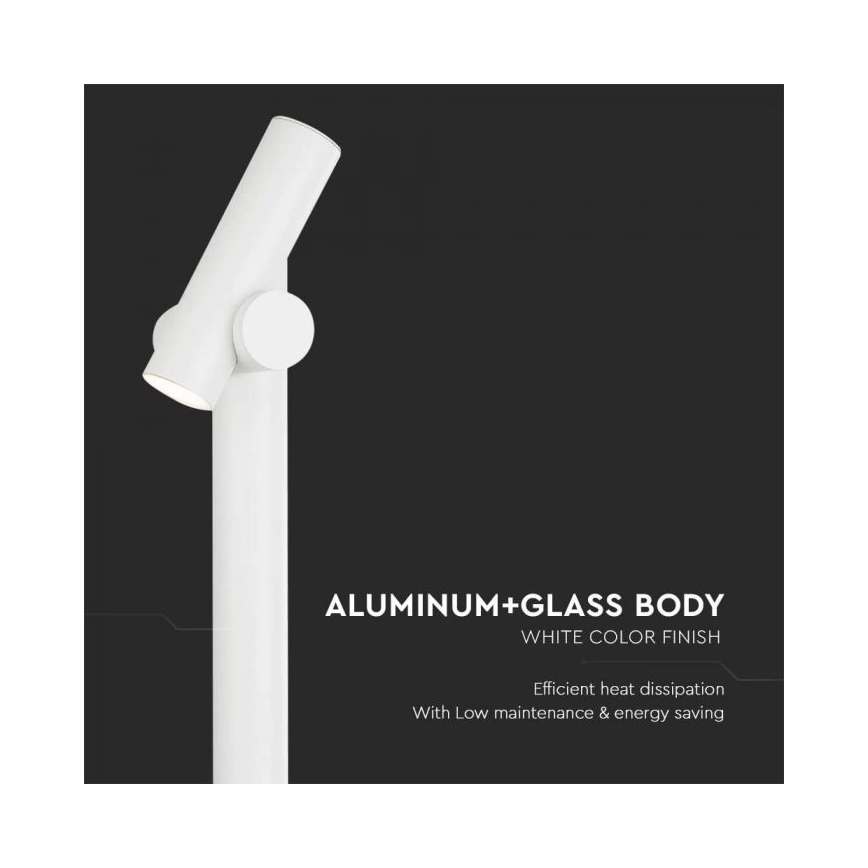 Світлодіодна зовнішня гнучка лампа LED/4W/230V 3000K IP44 100 см біла