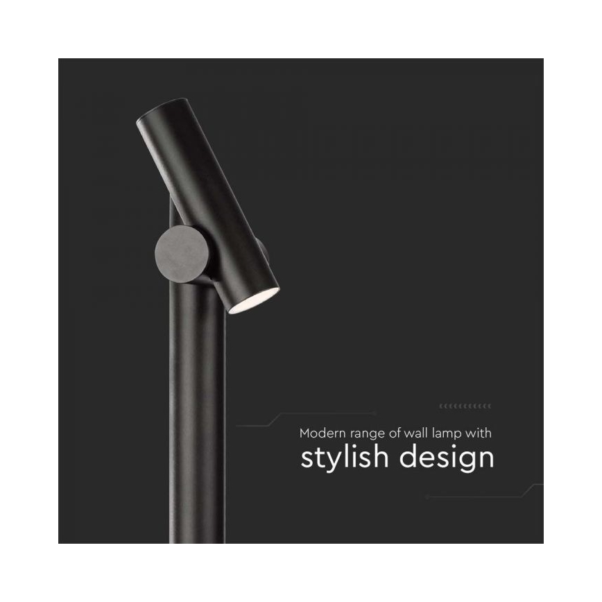 Гнучка зовнішня LED-лампа LED/4W/230V 3000K IP44 100 см чорна