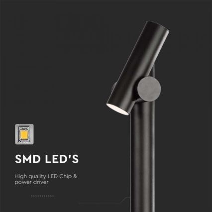 LED Зовнішня гнучка лампа LED/4W/230V 4000K IP44 100 см чорна