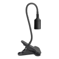Гнучка настільна лампа з затискачем CLIP 1xE27/30W/230V чорний